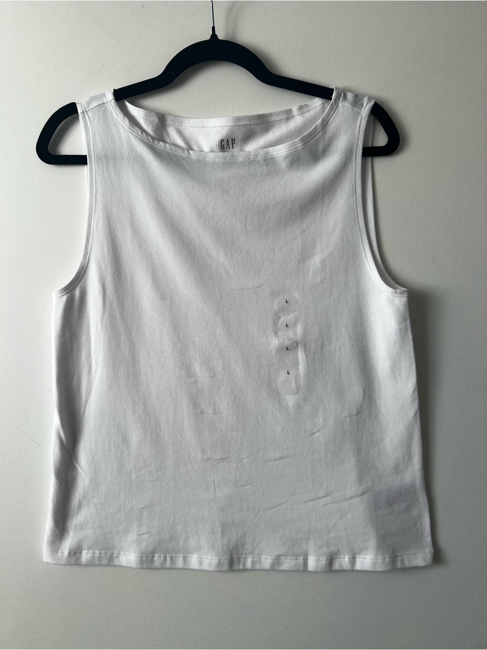 GAP Women's White Crewneck Tank Top